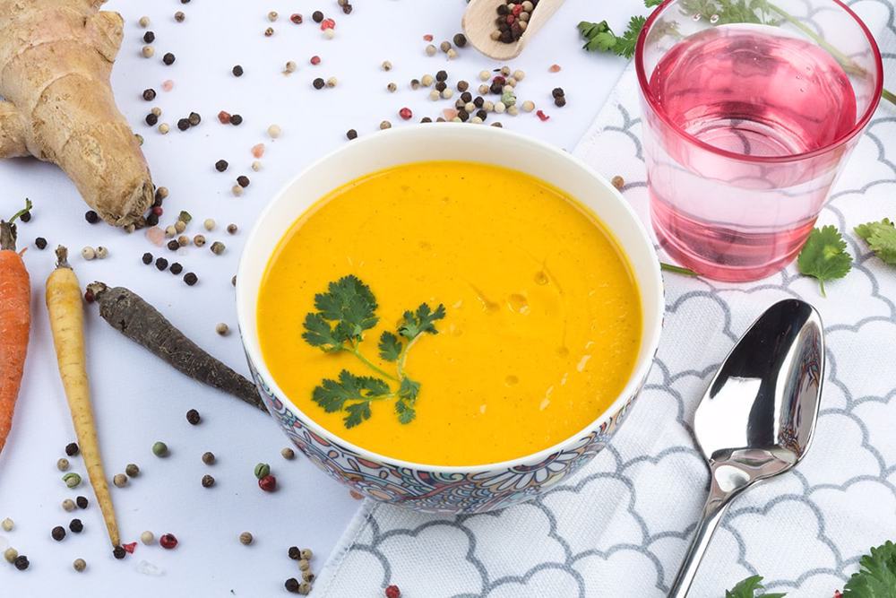 Supa Crema De Morcovi Cu Ghimbir Ingrediente Ceapa Alba Morcov Lamaie Supe Si Aperitive